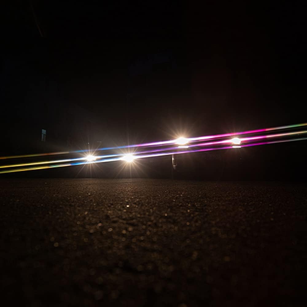 Prism Lens Filter 82mm Starlight Glare Filter Anamorphic Lens Flare Effect Filter Film Props(Rainbow Linear Flares)
