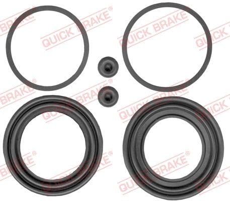 Image of Quick Brake 114-0015 repair kit, brake caliper bress carrier bolts, brake caliper repair kit.