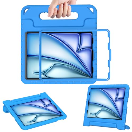 AVAWO New iPad 10.9 2020 Case iPad Air 4th Generation Case for Kids iPad 10.9 Cover - Light Weight Shock Proof Handle Stand Kids Friendly Case for iPad Air 4th Generation 10.9 inch - Blue