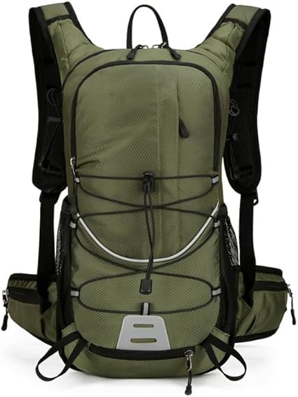 Mochila de corrida para trilha leve e à prova d'água para esportes ao ar livre Mochila de corrida para bicicleta (Verde)