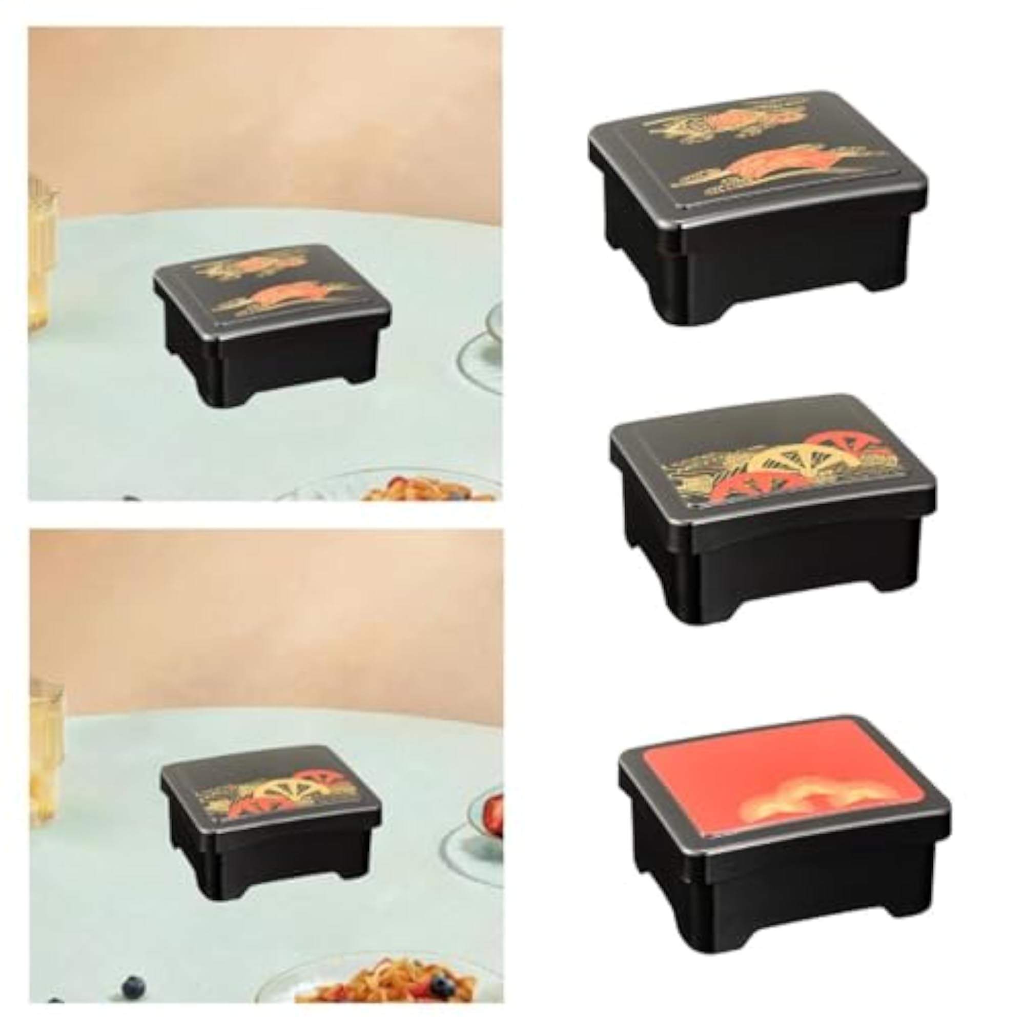 Bento Box with Lid, 750ml Rectangle Lunch Container