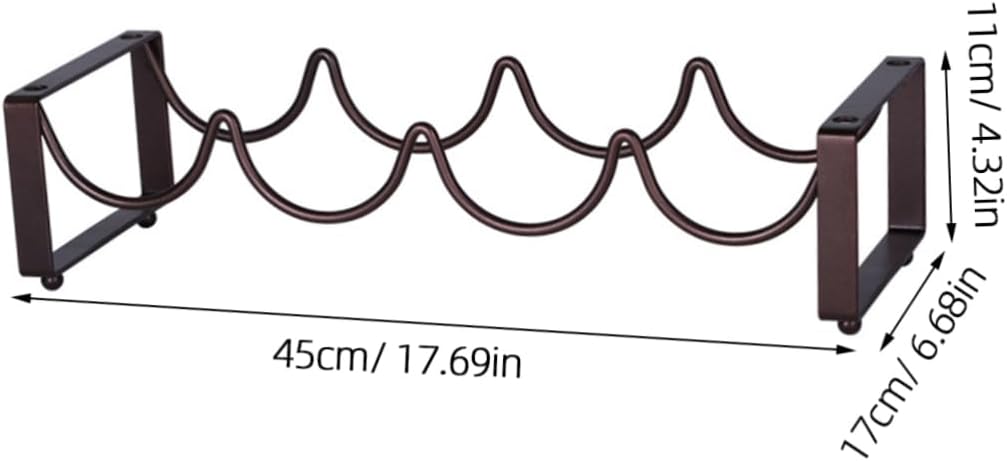 PRETYZOOM Elegant Wine Racks Countertop Modular Design Stable Non-Slip Bottle Storage Stand