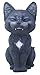 Black Laughing Kitty Cat Teehee Themed Decorative Figurine Statue