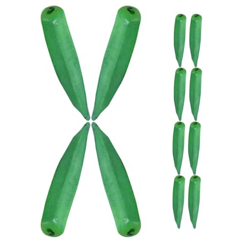 BESPORTBLE - BESPORTBLE Lot de 12 Gombos Artificiels en Mousse Réalistes Modèles de Légumes Créatifs Décoratifs pour Maison et École Accessoires Décoratifs Légumes Plus Vrais Que Nature Décoration
