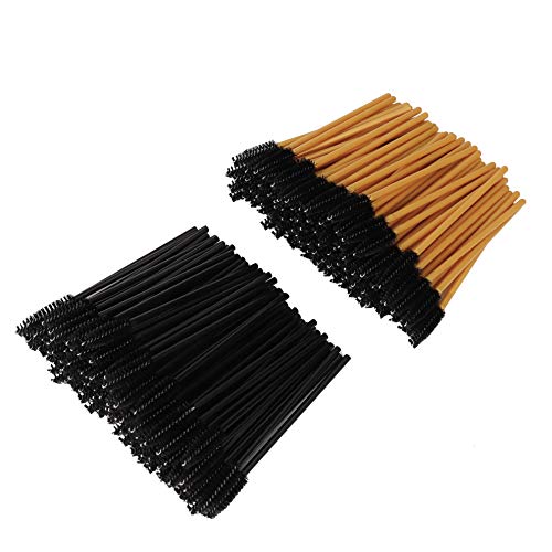 Preisvergleich Produktbild Einweg Wimpernbürste Mascara Bürstchen Mehrfarbig Wimpernkam ürsten Wimpern Make-Up Applikatoren Kosmetik Pinsel Kit für Wimpernverlängerung 200 Stück