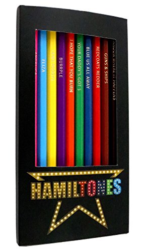 Hamiltones Colored Pencils Set - 12 Hamilton Musical Parody Pencils #TOP3