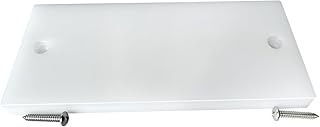 Transom Transducer Boat Mounting Board Plate 4.5" *10" PVC Stainless Screws-White