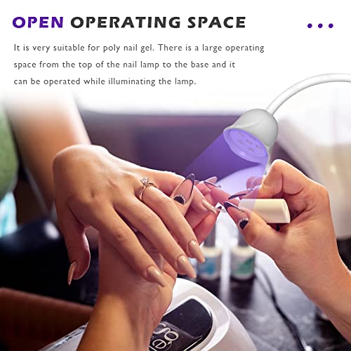 Xsmner Uv Led Nail Lamp, Portable Mini Nail Dryer, 360° Rotatable Hands Free Quick Gel Nail Light, Nail Polish Curing Lamp Flash Cure Light For Nails Great Great For Diy Home & Salon Manicure #TOP2
