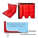 Mobile Flood Prevention Barriers for Doors, Thickened ABS Flood Barrier Board, L-Type Flood Barrier Panels Reusable for Basement Entrance Gates Garage and Home(4 PCS)