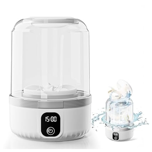 Underwear Washing Machine, Upgrade Mini Portable Washing Machine Rechargeable Underwear Washer Deep Cleans Small Clothes for Apartment, Dorm, RV, Travel & Hotel Use