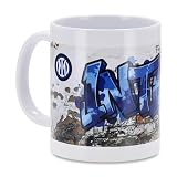 Inter Tazza Bold Collection in Ceramica Bianca, Mug Graffiti Ufficiale