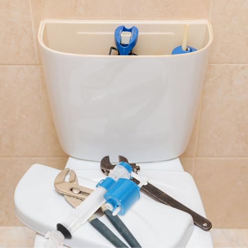 Toilet Fill Valve Replacement Kit, Silent Abs Water Tank Inlet Valve, Fits Most Toilets, Blue, 10.03 X 3.74 X 2.28 Inches by OSALADI - Image 4