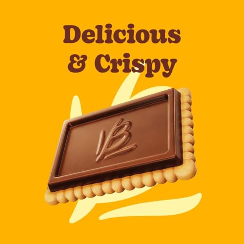 Image of Bauducco Choco Biscuit Cookies - Crispy Chocolate-Covered Biscuits, Individually Wrapped for Snacking, Dessert, and Lunch Boxes, 25.3 oz (Pack of 40)