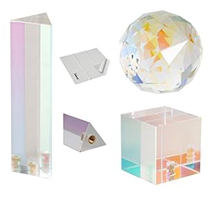 Selens Prisma fotografie plating membraan kristal met 1/4 inch schroefgat, professionele look kristalglas prisma, creëer…