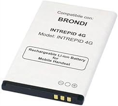 "Move" Battery Specific for Brondi Intrepid 4G Li-ion 3.7 V 950 mAh Supports Perfectly: (Model: Intrepid 4G) -Warning: Check that the product code matches with the battery