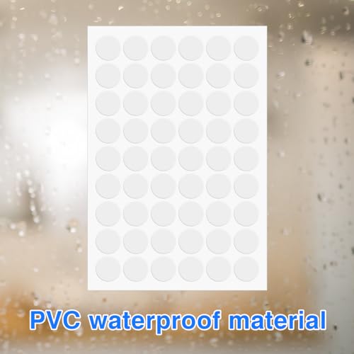 FOMGIIN 354 Stück Weiß Schraubenabdeckung Selbstklebend, Ø10mm Ø15mm Ø20mm PVC Selbstklebende Schrauben Abdeckkappen Aufkleber wasserdichte Schraubenloch für Schreibtische, Wandschränke, Möbel