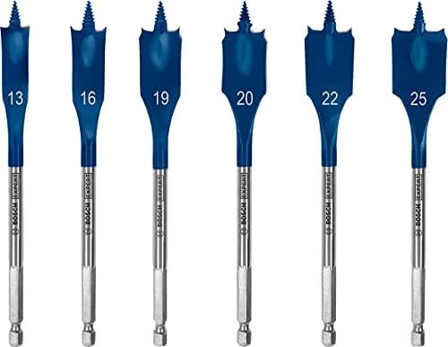 Bosch Professional 7x Expert SelfCut Speed Spade Drill Bit Set (for Softwood, Chipboard, Ø 16-32 mm, Accessories Rotary Impact Drill)