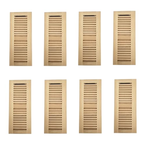 Homewell 8 Pcs White Oak Wood Floor Register, Drop in