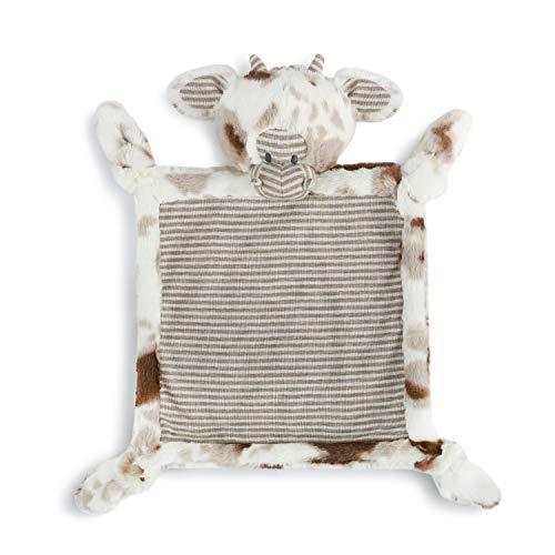 DEMDACO Barnyard Baby Brown Spotted Cow 14 x 14 Children s Plush Stuffed Animal Blankie