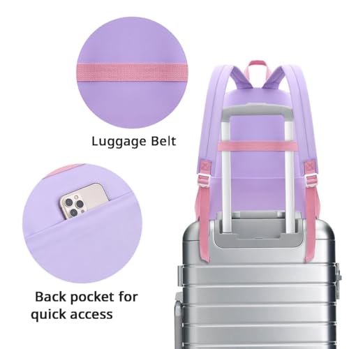 Kawaii Backpack with Cute Accessories Plush Bear Pendant Aesthetic Casual Daypack Multi-pocket Laptop Travel Bag (Black)4