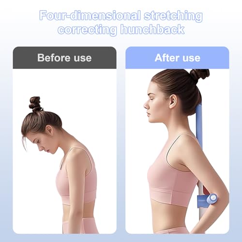 Yoga Stange Haltungskorrektur,Anti-Buckel Yoga Stick,Gymnastikstab mit Edelstahlkern Schaumstoff,Yoga Kreuzstab für Rücken Nacken,Für Hause Ganzkörpertraining,Fitnessstudio,Stretch,Sculpt