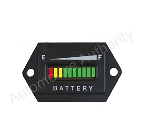 Automotive Authority LLC® 12V 12 Volt Marine Trolling Motor Battery Indicator Charge Status Power Meter - HEX