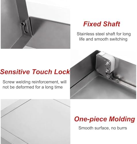 Customizable Magnetic Push-to-Lock Stainless Steel Access Panel Door, Easy Install Plumbing Hatch, Wall Hole Cover (45x50cm/18x20in) for Quick Maintenance