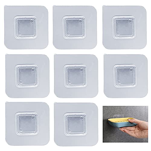 10PCS Crochet Adhésif,Crochet Mural Salle de Bains, Porte Serviette Auto-Adhesif Imperméable et Résistant à l'huile pour la Cuisine, le Salon et le Bureau-Porte Savon mural Applicable Cover
