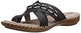  Jana Damen 27108 Offene Sandalen mit Keilabsatz, Schwarz (Black), 37