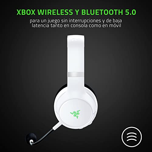 Razer Kaira Pro - Auriculares inalámbricos para juegos para Xbox Series X, S + Xbox One + PC y Smartphone (auriculares inalámbricos, Bluetooth, altavoces de 50 mm, micrófono supercardioide) Blanco
