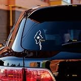 Birmanie Myanmar Carte Contour Silhouette Drapeau Étoile Autocollant Décalcomanie Vinyle   Lot de 2 Blanc 12.7cm   Pour voiture bateau PC portable gobelet Sans fond Découpé