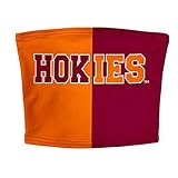 Lojobands Women's Tailgate Outfit College Two Tone Color Block Tube Top (Virginia Tech Hokies -...