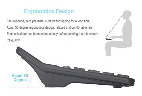 Calculators, Bestwya 12-Digit Dual Power Handheld Desktop Calculator With Large Lcd Display Big Sensitive Button (Black, Pack Of 1) #TOP4