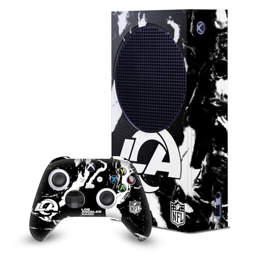 Ensemble de skins Xbox Series S avec motif marbre officiel NFL Los Angeles Rams autocollant