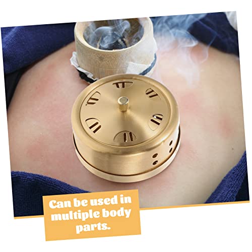 Caja de Moxa de Cobre con Temperatura Ajustable y Diseño Antiescaldaduras para Terapia de Moxibustión, Mini Tanque Portátil para Alivio de Dolor de Espalda miniatura 3