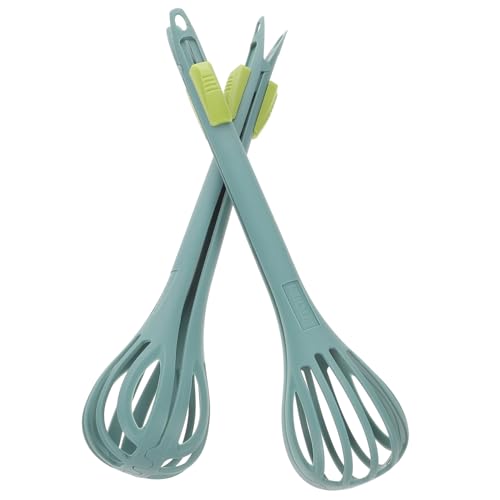 FUNOMOCYA Manual Egg Beater Food Clip Set Nylon Non-slip Grip Heat Dissipation Easy to Use Kitchen Tool Random Color
