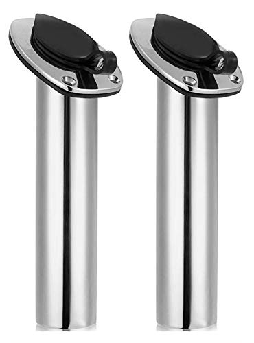 Fishing Rod Holders 316 Marine Grade Stainless Steel Flush Mount 30 Degree (2PCS)