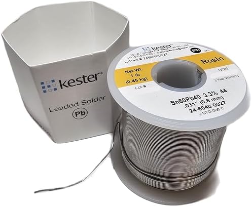 KESTER SOLDER 24-6040-0027 납땜 와이어, 지름 0.8mm(0.031인치), 1팩, 32117 — 사진 2