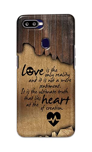 Image of PRINTFIDAA Love is The Only Reality and It is Not Mere Sentiment Printed Designer Hard Case for Oppo F9 / Oppo F9 Pro /Realme 2 Pro /Realme U1, RMX1801, RMX1807 Back Cover -(e) RPM1010