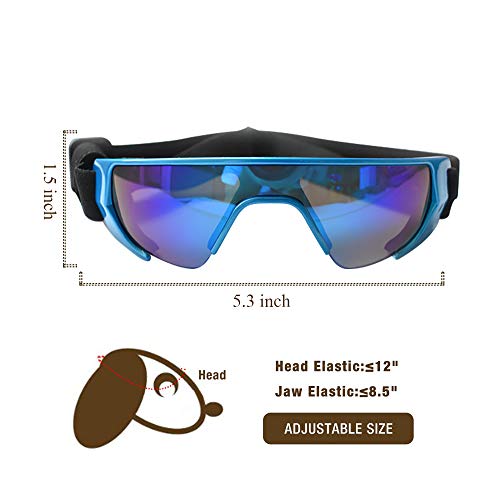 URBEST Dog Goggles, Eye Protection (New Version) Sunglasses Waterproof Windproof UV Protection for Small Medium Dogs… - Image 3
