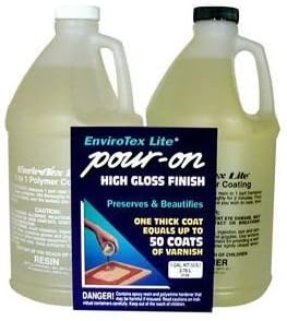Envirotex Lite Pour-On High Gloss Epoxy for Sealing Bottlecaps 1 Gallon by EnviroTex Lite