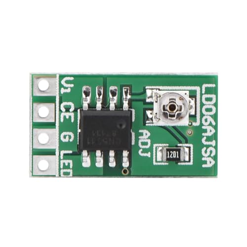 DC 3.3V 3.7V 5V Controlador LED de Corriente Ajustable, Controlador LED de Corriente Constante Placa de Circuito LED Controlador LED 30-1500mA Módulo Ajustable de Corriente