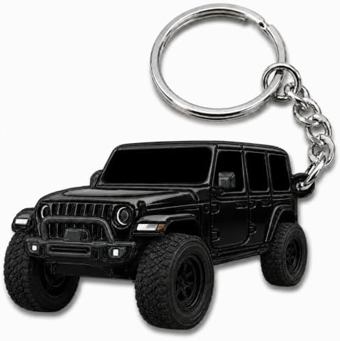 Jeep Wrangler Keychain - Officially Licensed Jeep Rubicon Accessories JL Key Chain JKU 2024 2023