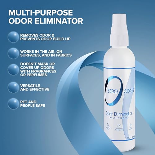 Image of Zero Odor Multi-Purpose Odor Eliminator, Car & Room Air Freshener, 8 oz