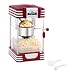 Produktbild Bredeco BCPK-300-WR Popcornmaschine Popcornmaker (300 W / 200 s, Menge Mais 57 g, Teflonbeschichtung, inkl. Messlöffel, 28,5 x 32,5 x 46 cm) Rot Retro-Design