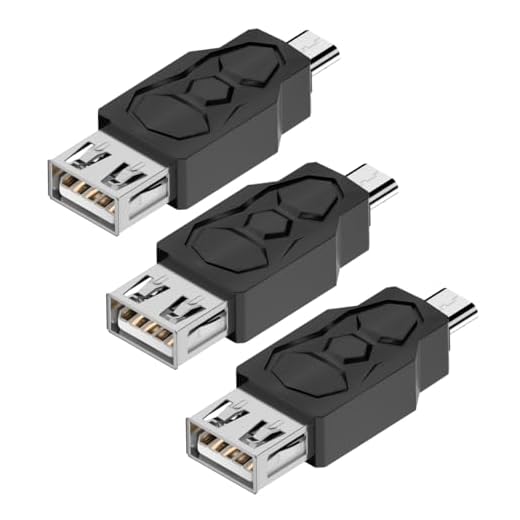 ZJKJHJY Micro USB 2.0 Male to USB Female Connector, USB Female to Micro USB Male Converter Adapter for S7 S6 Edge S4 S3, LG G4, Android Windows Tablets