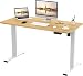 Produktbild SANODESK EP1 120 x 80 cm elektrischer höhenverstellbarer Schreibtisch mit Antikollisionsschutz, Memory-Steuerung und Softstart/Stop-Funktion Weiß-Ahorn
