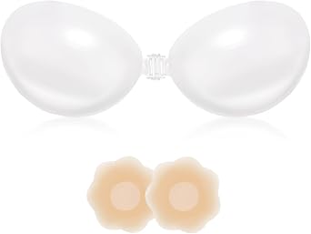 Backless Strapless Bra Push Up Clear Gel Silicone Adhesive Sticky Bra