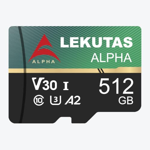 LEKUTAS 512GB TF�J�[�h�A�N���X10 UHS-I V30�������[�J�[�h�A�ǂݎ�葬�x80MB/�b�B | �N���X10�AC10�AU3�AA2�AV30�AExpress�A�t��HD�A4K UHD�r�f�I�^��A�f�W�^����჌�t�J�����p�B