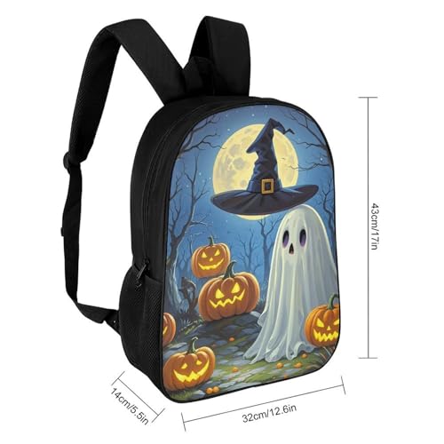 Ghost Painting Backpack for Men Women, Heavy Duty Backpack Large Capacity, Durable Lightweight Travel Daypack2